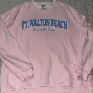 Pink Ft. Walton Beach Sweater